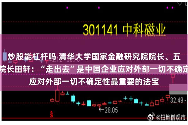 炒股能杠杆吗 清华大学国家金融研究院院长、五道口金融学院副院长田轩：“走出去”是中国企业应对外部一切不确定性最重要的法宝