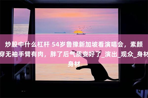 炒股中什么杠杆 54岁鲁豫新加坡看演唱会，素颜穿无袖手臂有肉，胖了后气质变好了_演出_观众_身材