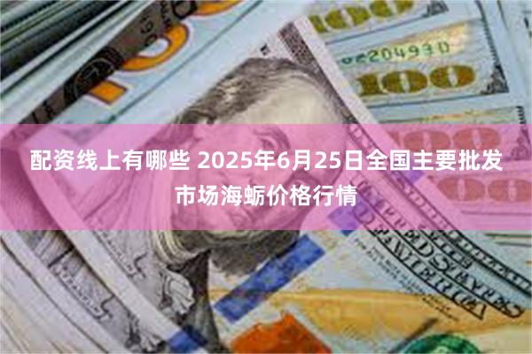 配资线上有哪些 2025年6月25日全国主要批发市场海蛎价格行情