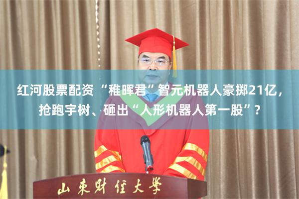 红河股票配资 “稚晖君”智元机器人豪掷21亿，抢跑宇树、砸出“人形机器人第一股”？