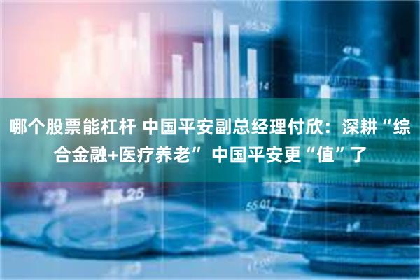 哪个股票能杠杆 中国平安副总经理付欣：深耕“综合金融+医疗养老” 中国平安更“值”了