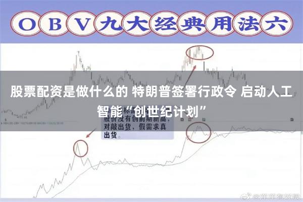 股票配资是做什么的 特朗普签署行政令 启动人工智能“创世纪计划”